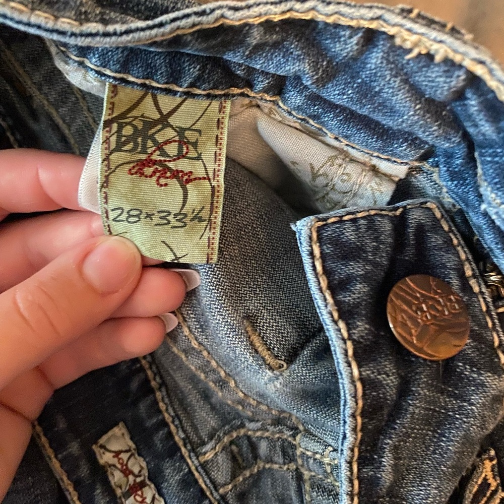 BKE dark bootcut jeans